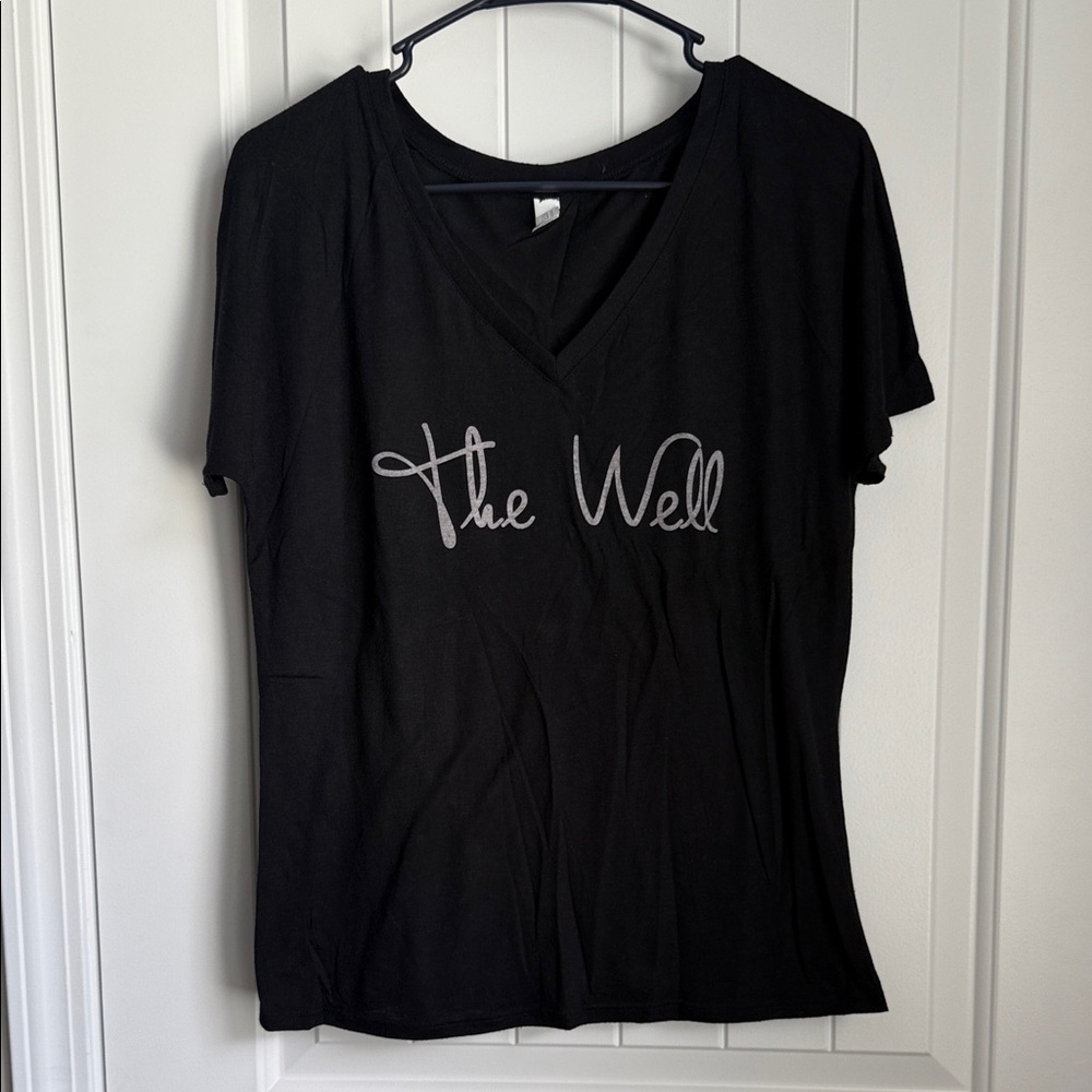 Black V-Neck Tee